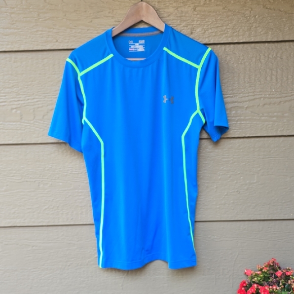 Under Armor Blue Athletic T-shirt Men's Small S - Picture 1 of 5